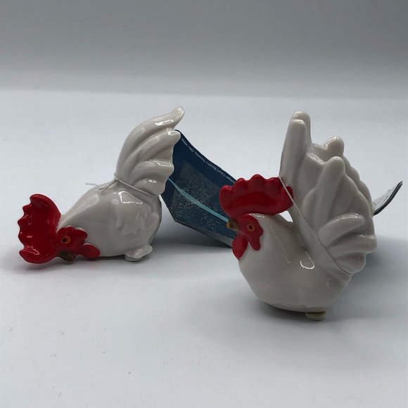 Seagull Studio Rooster Figurines Set of 2 - Picture 2 of 11